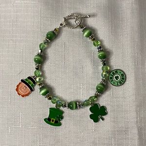 Handcrafted “St. Patrick’s Day” Charm Bracelet
